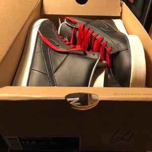 Black and white nike blazers